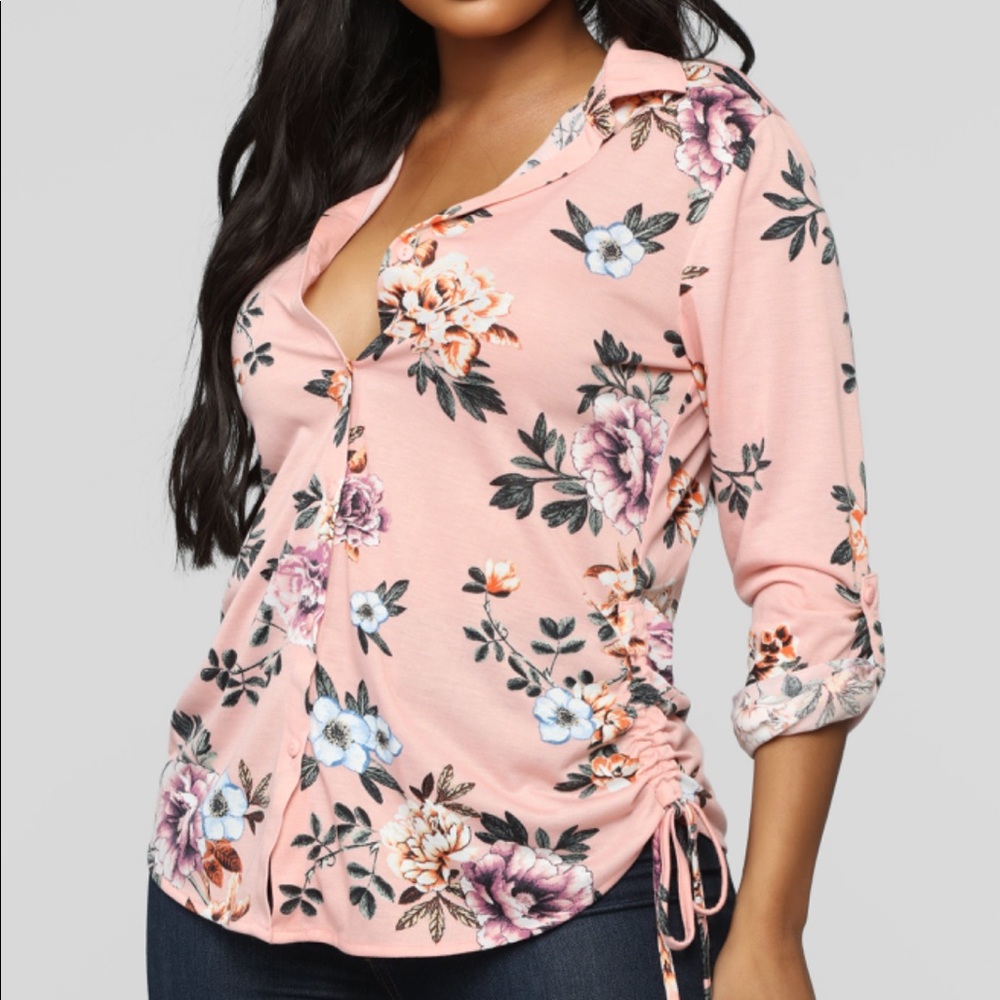 Button blouse fashion nova